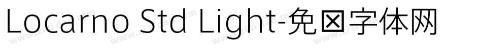 Locarno Std Light字体转换